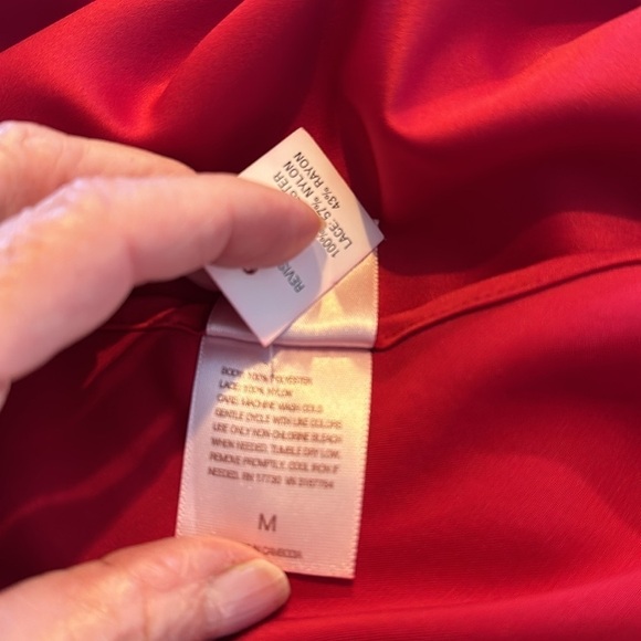 Gillian & O’ Malley Sleepwear for Target Deep Rose Silky Slinky Slip Gown Size M - Picture 10 of 11